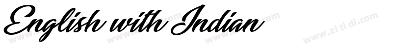 English with Indian字体转换